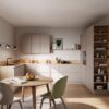 Haecker AURA U-Kueche modern Steinbeige