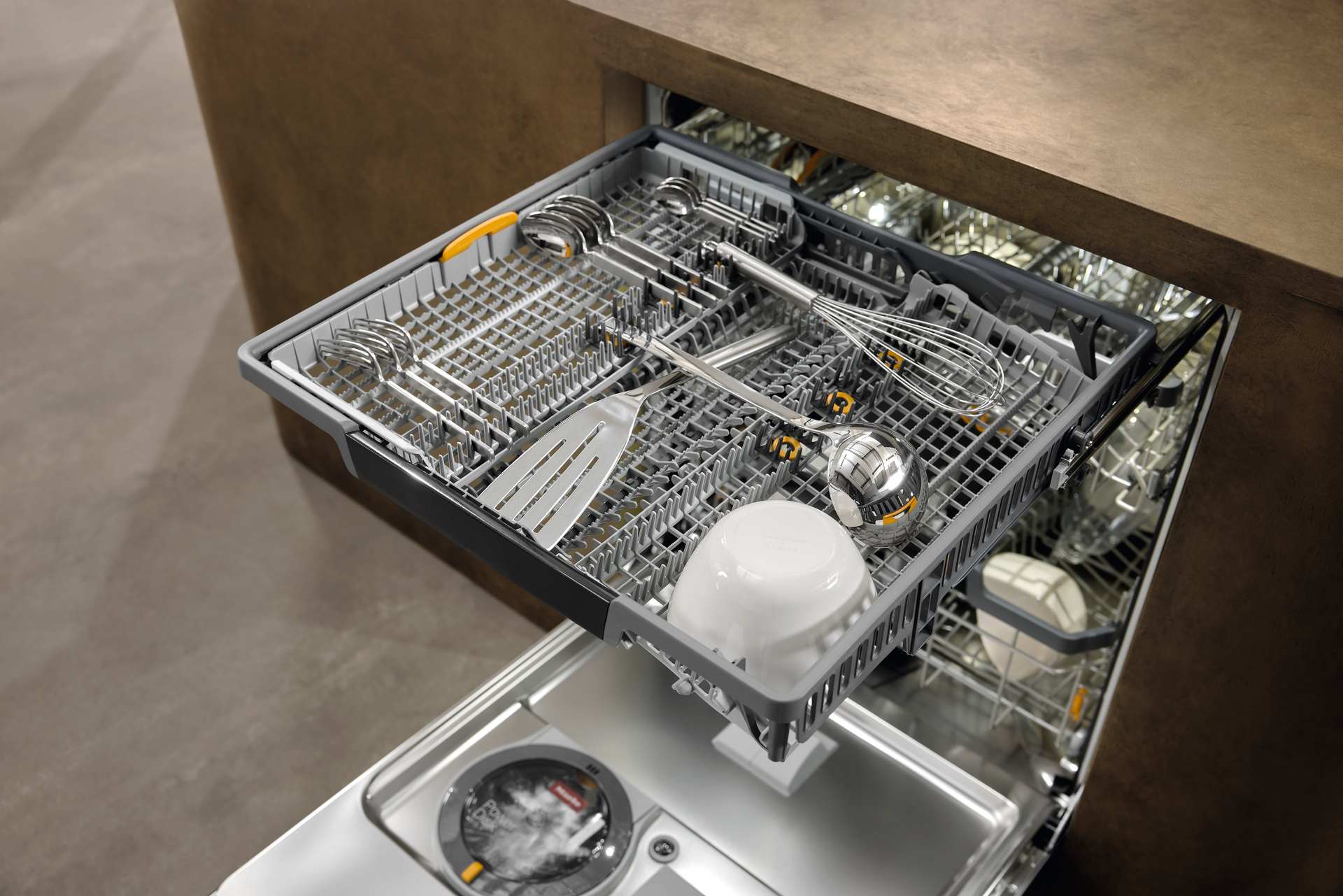 Innenraum des Miele Geschirrspülers G8 Diamond